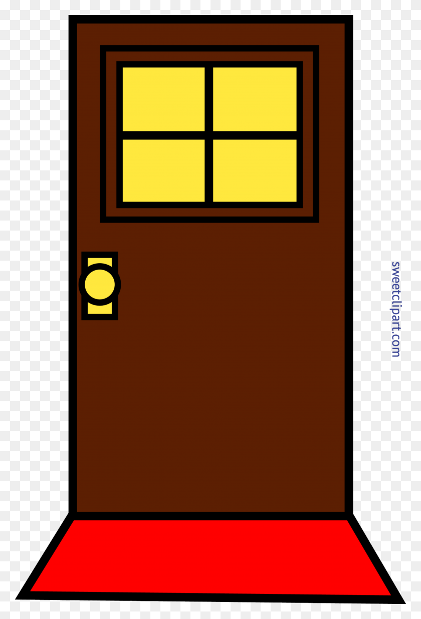 3856x5811 Domestic Simple Brown Door Clip Art - Wombat Clipart