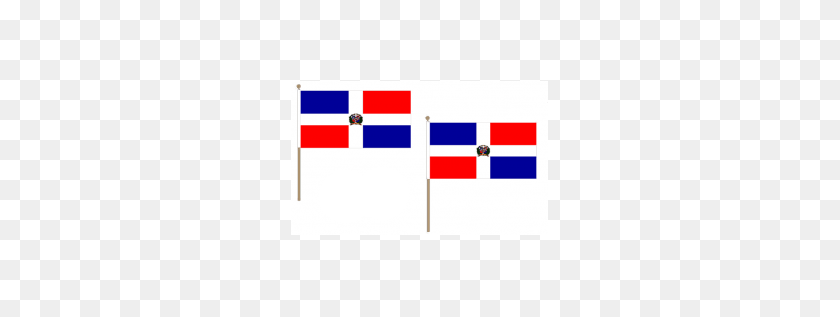 257x257 República Dominicana Tela Nacional De La Mano Que Agita La Bandera De Las Banderas Unidas - Bandera Dominicana Png