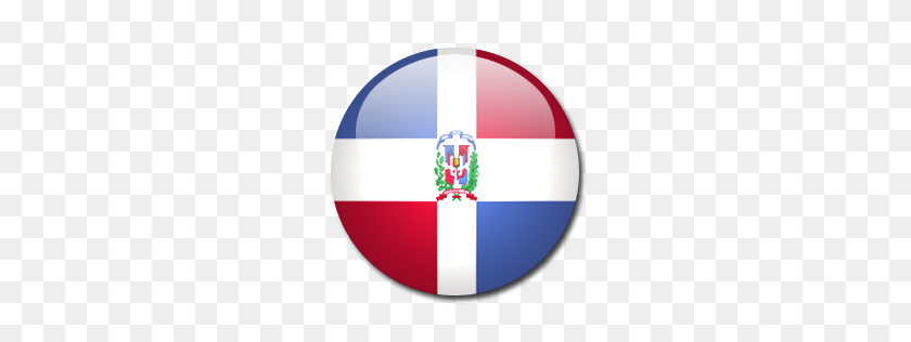 256x256 Dominican Republic Flag Vector Clip Art - Dominican Republic Clipart