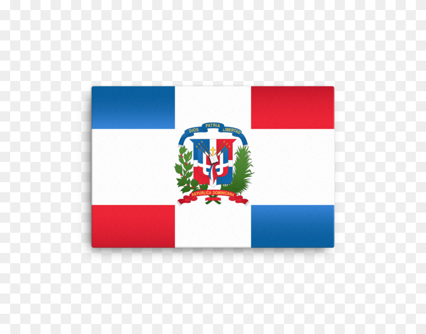 600x600 República Dominicana Bandera De Arte De Pared De La Estrella De La Sala De Exposición - Bandera Dominicana Png