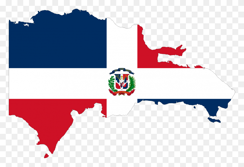 2318x1530 Доминиканская Республика Карта Флаг Значки Png - Доминиканский Флаг В Png