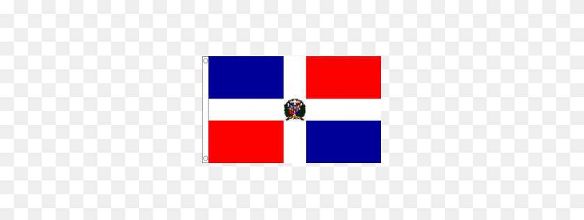 257x257 Bandera Nacional De La República Dominicana - Bandera Dominicana Png