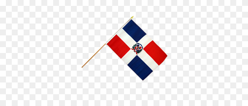 300x300 Dominican Republic Polyester Stick Flag - Dominican Republic Flag PNG