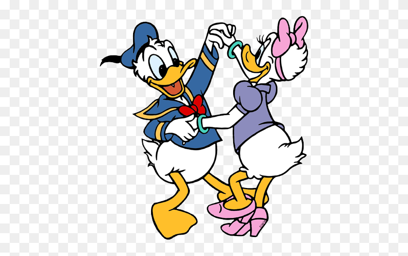 436x467 Donald Daisy Duck Imágenes Prediseñadas De Disney Imágenes Prediseñadas En Abundancia - Daisy Duck Imágenes Prediseñadas