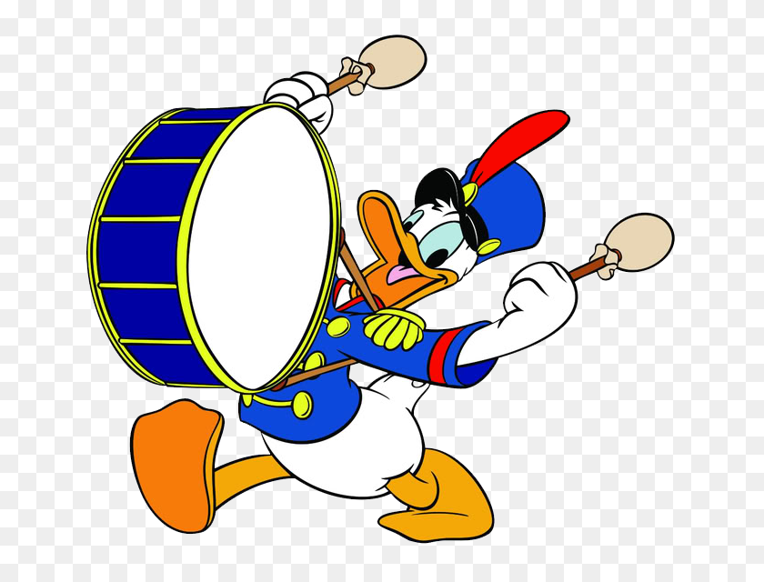 663x580 Imágenes Prediseñadas De Imágenes Prediseñadas De Donald Duck Band - Marching Band Clipart