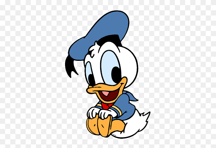 346x514 Donald Duck Clipart Cute Baby - Yellow Duck Clipart