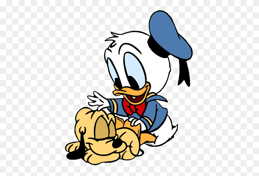 426x511 Donald Duck Clipart Cute Baby - Cute Duck Clipart