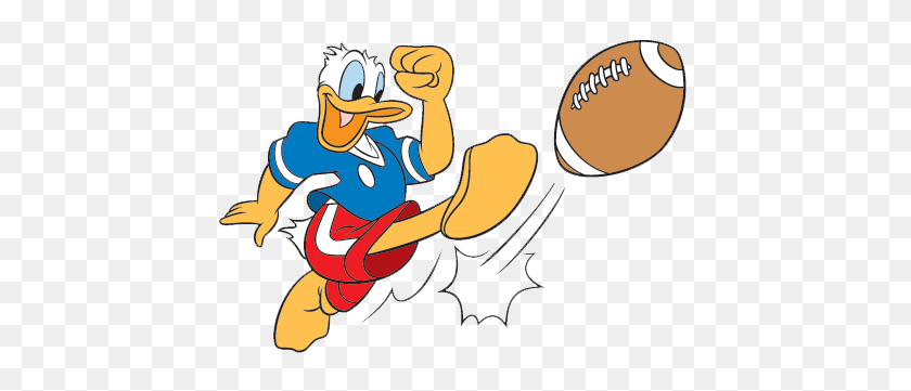 443x301 Donald Duck Football Clipart Clip Art Images - I Know Clipart