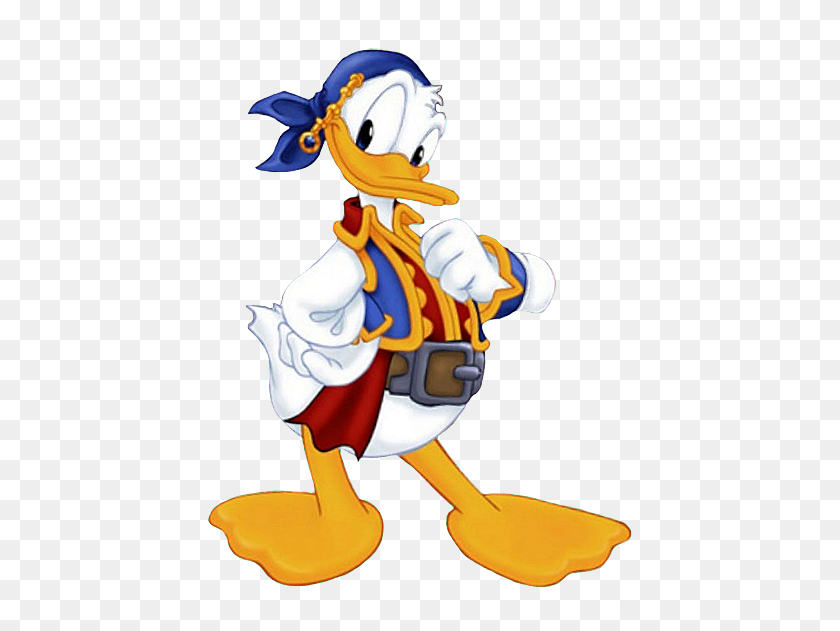 450x571 Donald Duck Pirate Clipart - Pirate Clipart