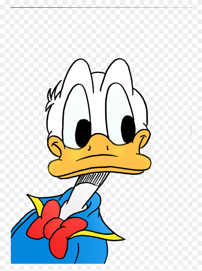 750x1064 Donald Duck Png Images Free Download - Duck Face Clipart