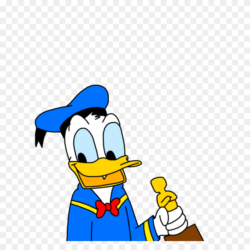 894x894 Donald Duck With A Academy Award - Academy Award Clip Art