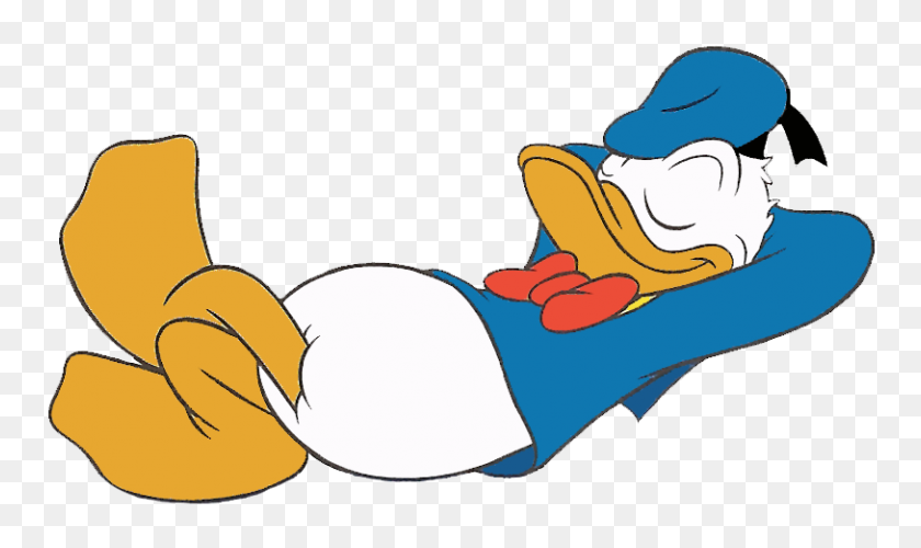 813x459 Donald Lay On Back Pets Donald Duck, Disney - Outcast Clipart