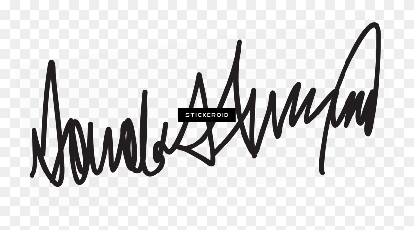 2421x1267 Donald Trump - Donald Trump Signature PNG