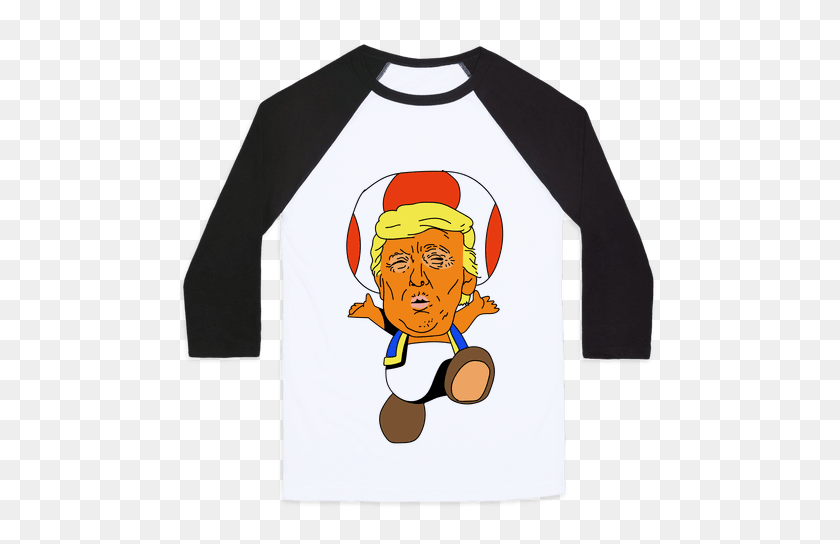 484x484 Donald Trump Camisetas De Béisbol Lookhuman - Donald Trump Png