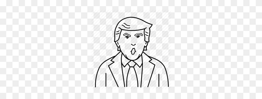 260x260 Donald Trump Clipart - Donald Trump Hair Clipart