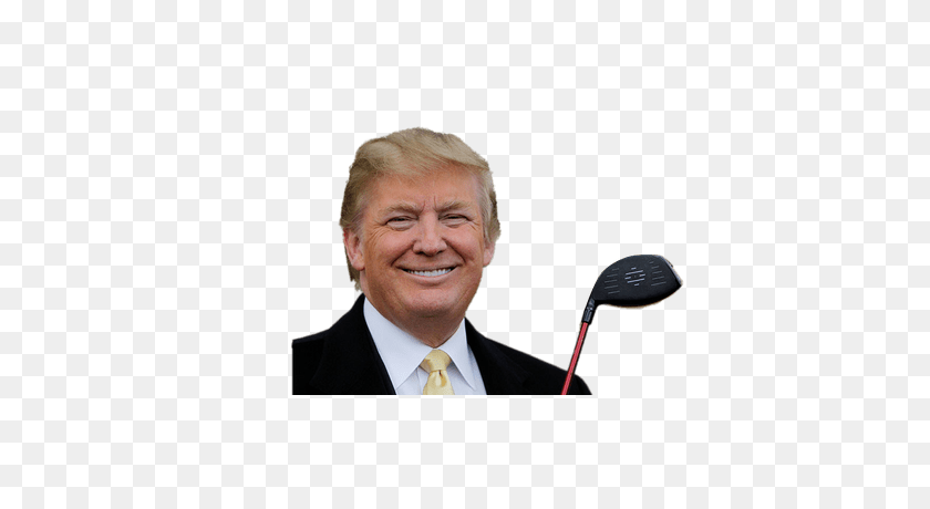 400x400 Donald Trump Playing Golf Transparent Png - Trump Head PNG