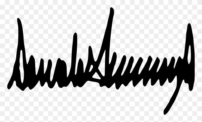 2364x1351 Donald Trump Signature Icons Png - Donald Trump PNG