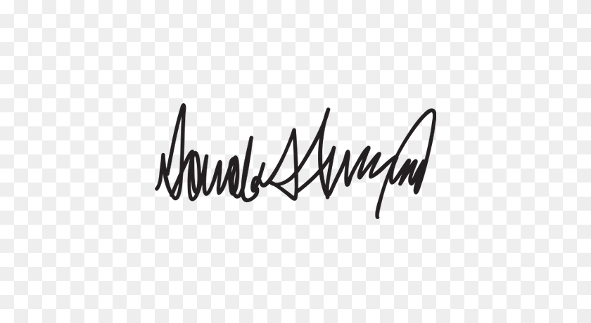 400x400 Donald Trump Signature Transparent Png - Trump Wig PNG
