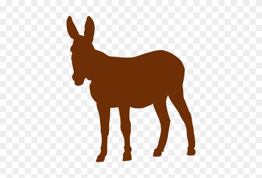 512x512 Donkey Animal Silhouette - Donkey PNG