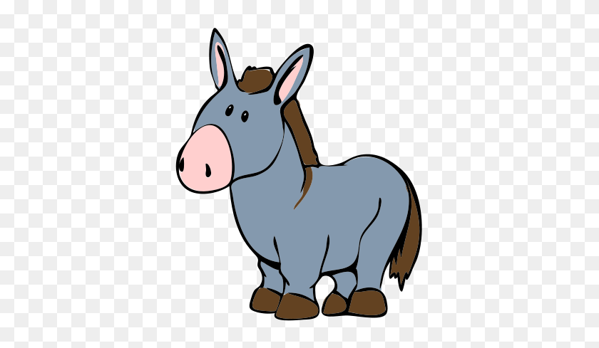 360x429 Donkey Cartoon - Burro Clipart