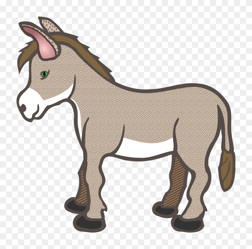 2424x2400 Donkey Clip Art - Pony Clipart
