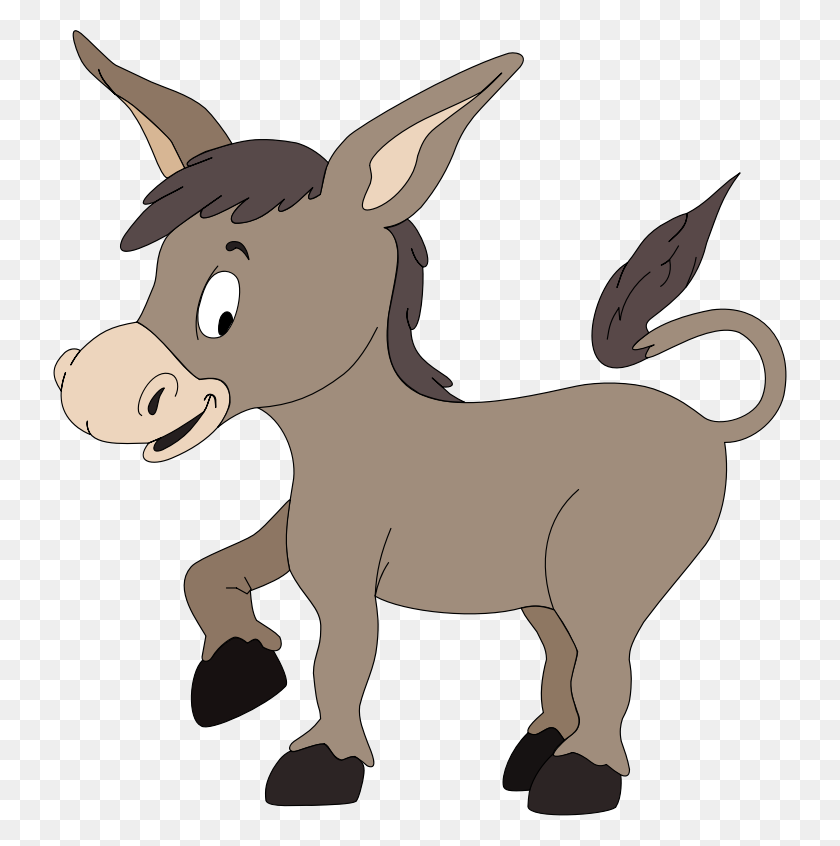734x786 Donkey Clip Art - Commercial Use Clipart