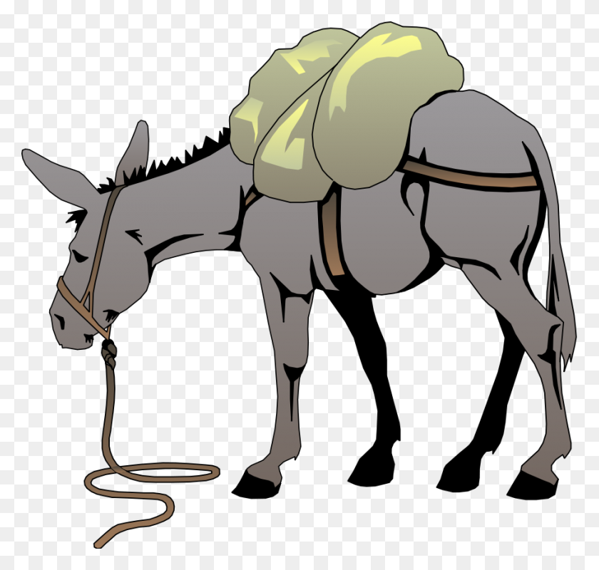 900x854 Donkey Clipart - Horseback Riding Clipart