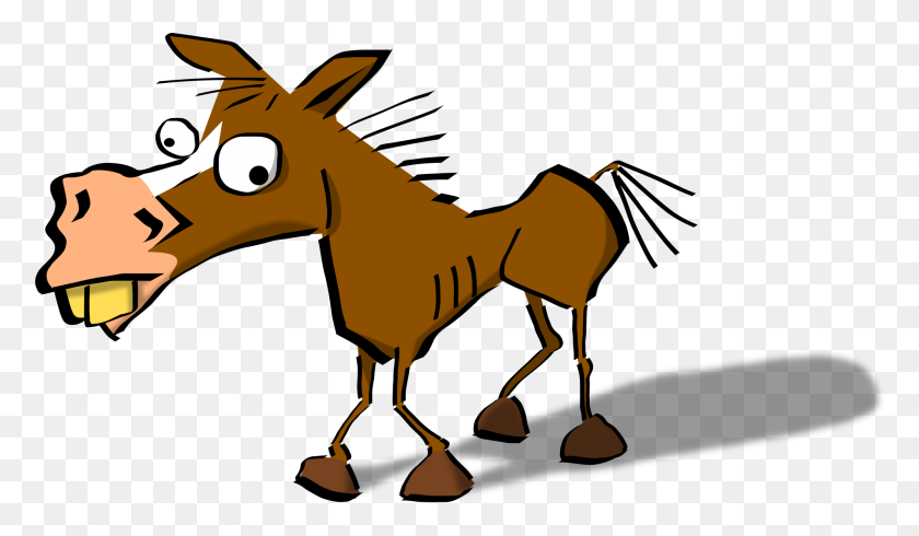 2000x1103 Donkey Clipart Cute Horse - Bloodhound Clipart