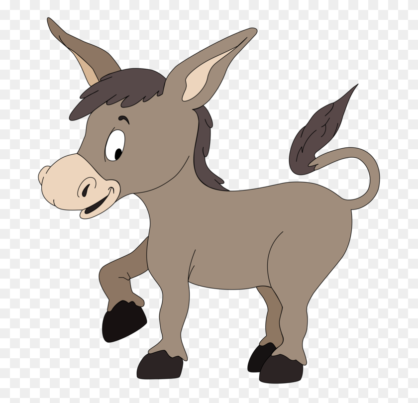 696x750 Donkey Drawing Animation Cartoon - Burro Clipart