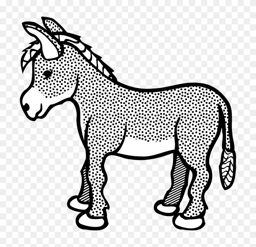 758x750 Donkey Horse Drawing Shrek Mule - Shrek Head PNG