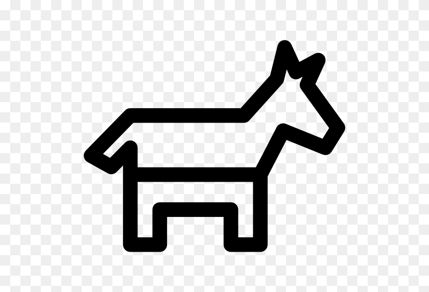 512x512 Donkey Icon - Democrat Donkey PNG