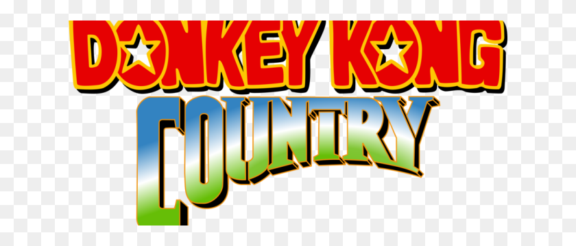 640x300 Donkey Kong Country - Super Nintendo Logo PNG