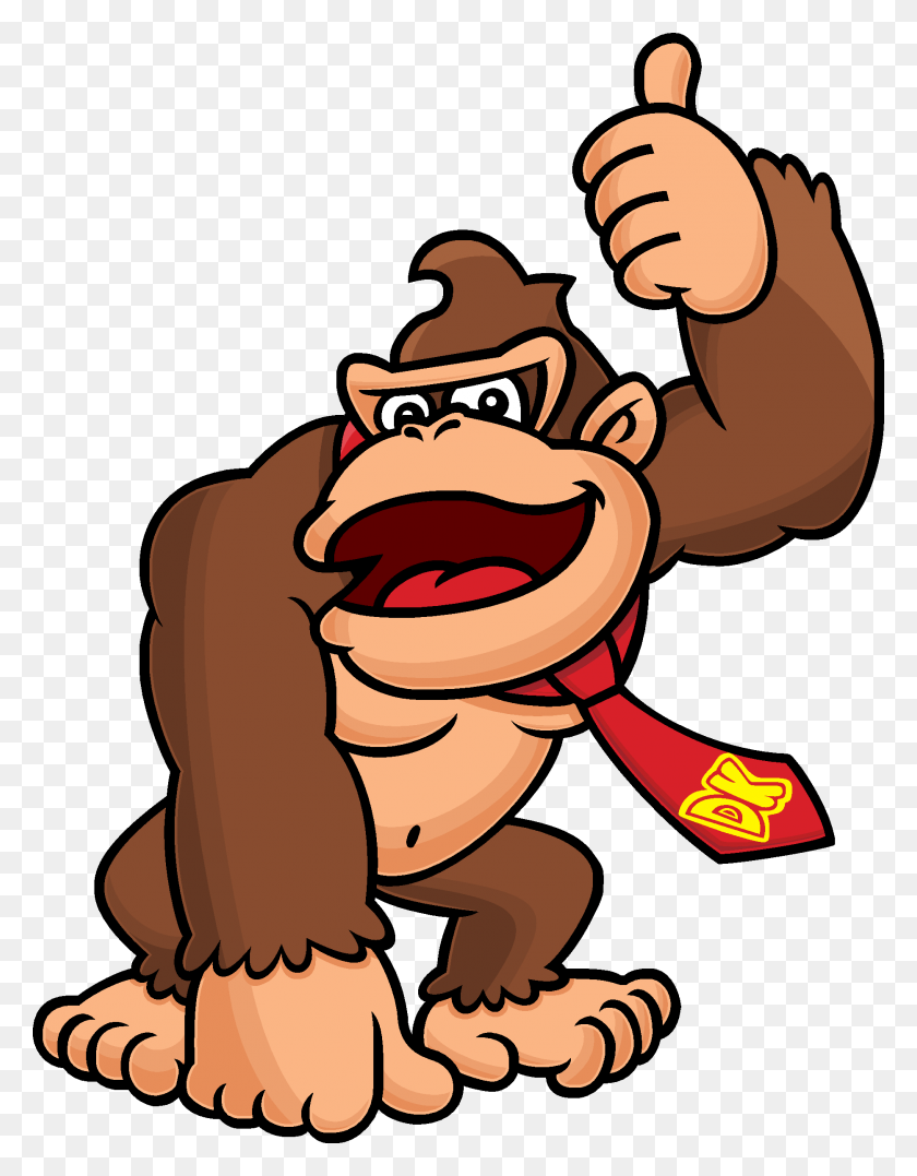 1867x2435 Donkey Kong Is Your Lucky Day! - Funky Kong PNG