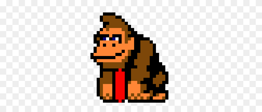 260x300 Donkey Kong Pixel Art Maker - Клипарт С Donkey Kong