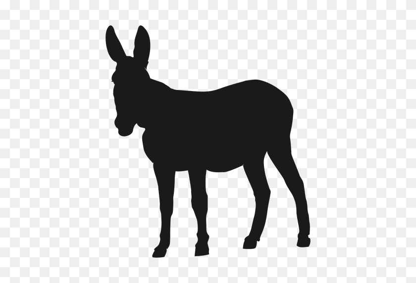 512x512 Donkey Silhouette - Democrat Donkey PNG