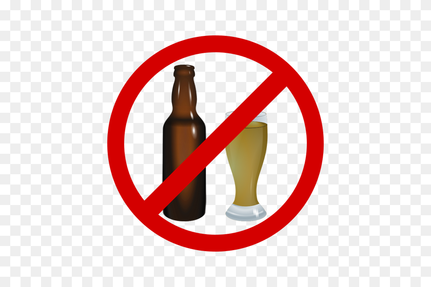 500x500 Don't Drink Beer - Alcohol Bottle Clipart