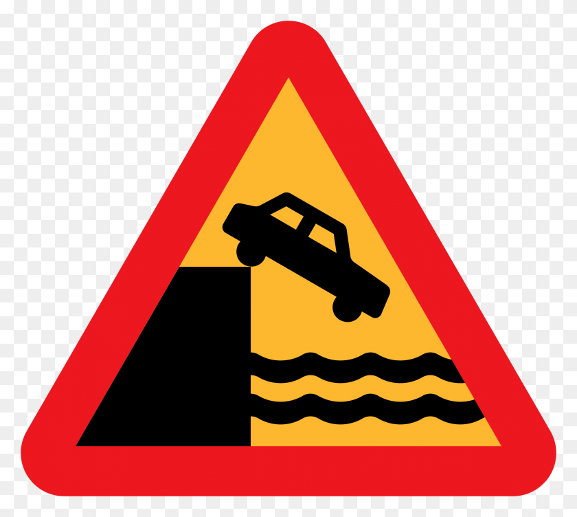 2397x2128 Dont Drive Over A Cliff Into The Ocean Icons Png - Cliff PNG