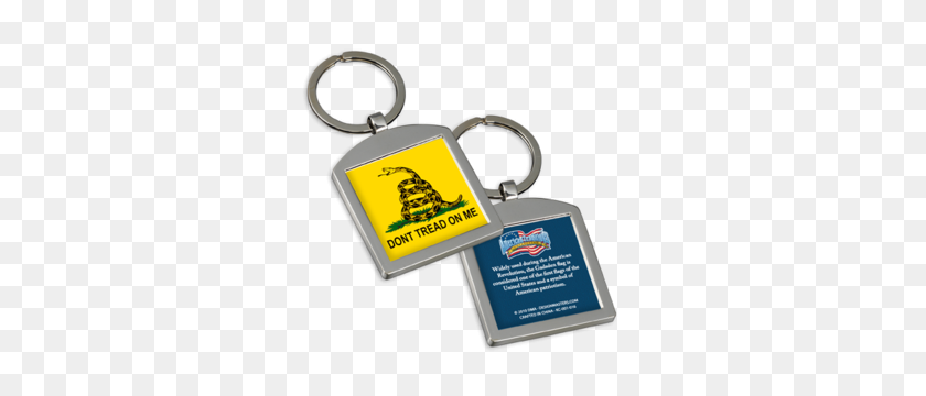 300x300 Don't Tread On Me Metal Keychain Kc Design Master Associates - Dont Tread On Me PNG