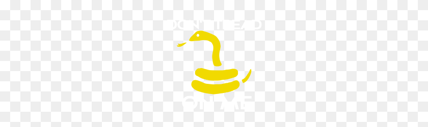 190x190 Don't Tread On Me Yellow Snake White Letters - Dont Tread On Me PNG