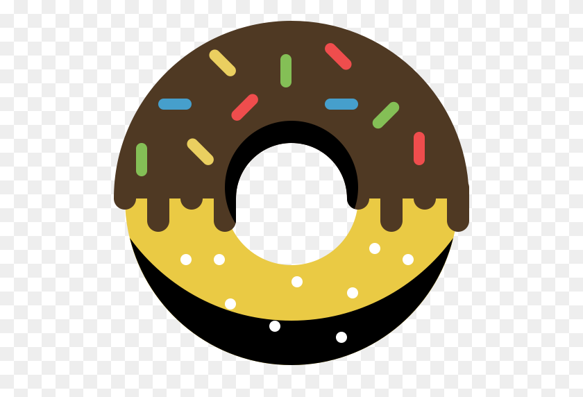 Donut De Chocolate, Donut, Comer Icono Con Formato Png Y Vector - Donut PNG