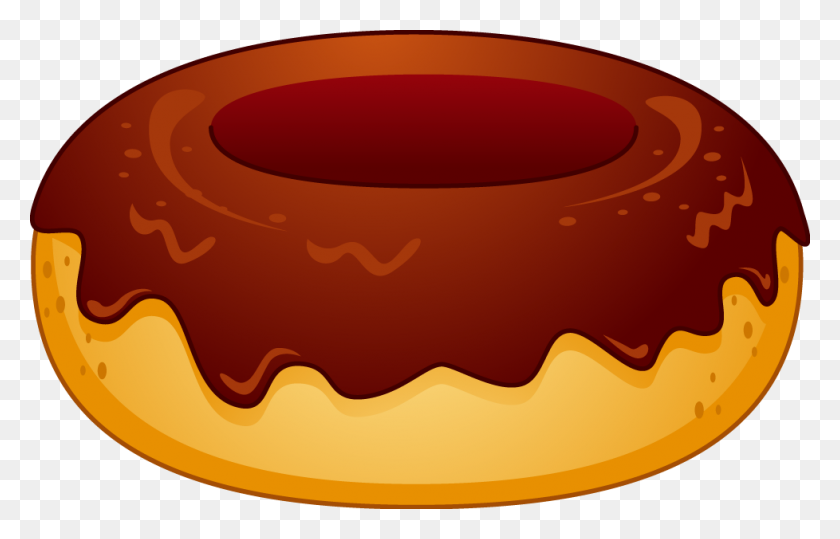 978x601 Donut Clip Art Big Chocolate - Raspberry Clipart