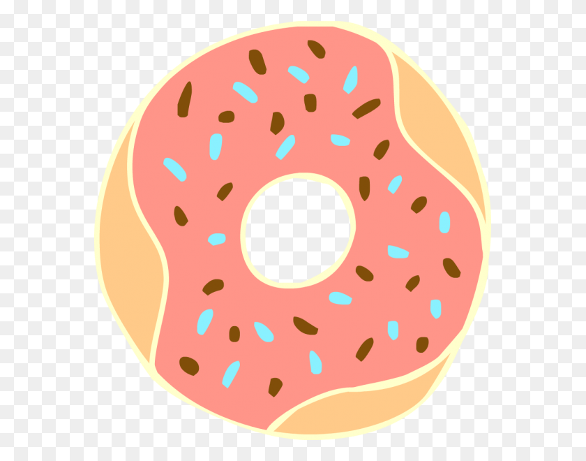 569x600 Donut Clipart Nice Clip Art - Donut Clipart PNG