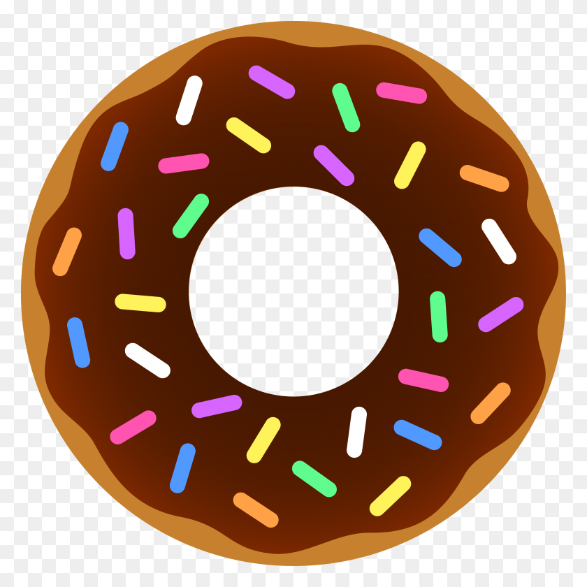 4187x4187 Donut Cliparts - Donut Clipart Black And White