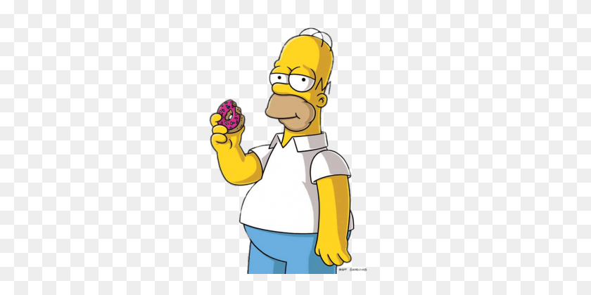 486x360 Donut Eat Homer Simpson - Homer Simpson PNG