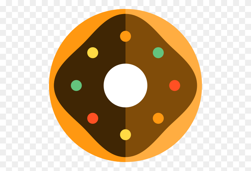 512x512 Donut Png Icono - Donut Clipart Png