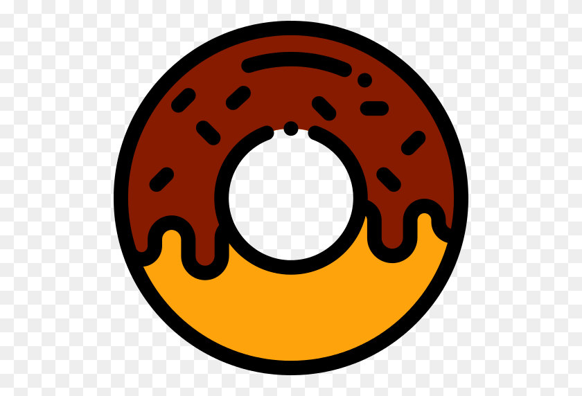 512x512 Donut Png Icono - Donut Clipart Png