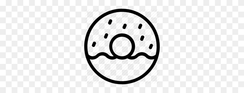 260x260 Donuts Clipart - Donut Clipart