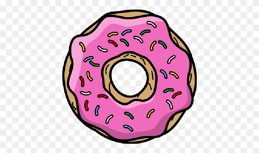 437x436 Donuts Dona Donut Donas Simpsons - Simpsons Clipart