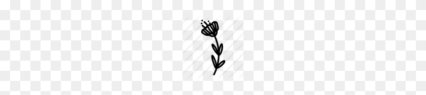 128x128 Doodle, Floral, Flower, Leaves, Nature, Plants, Sketch Icon - Flower Sketch PNG