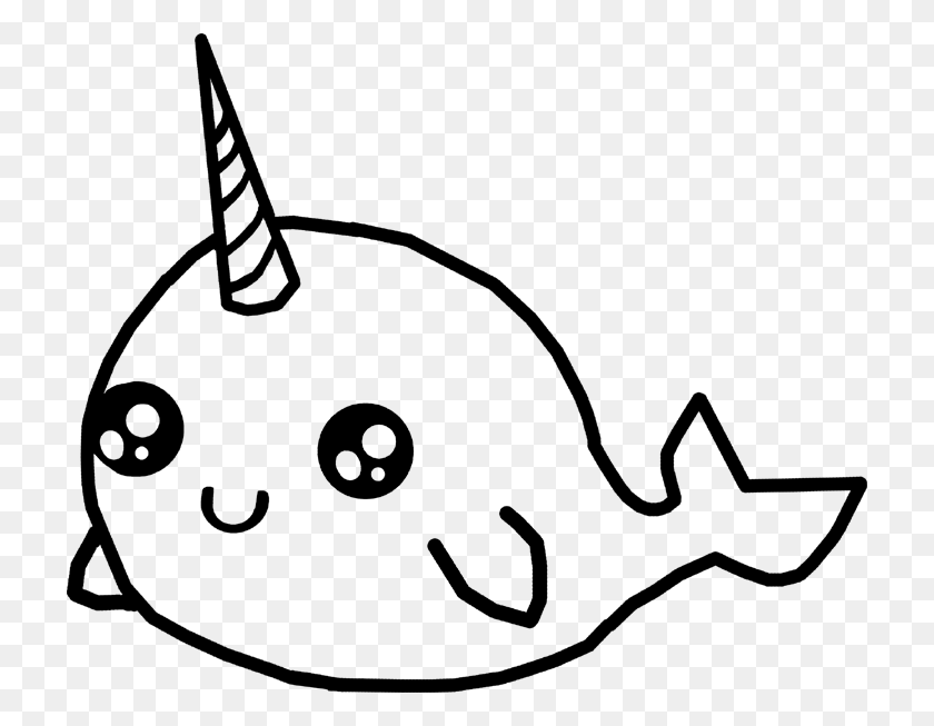 720x593 Doodlecraft Kawaii Narwhal Image - Cute Narwhal Clipart
